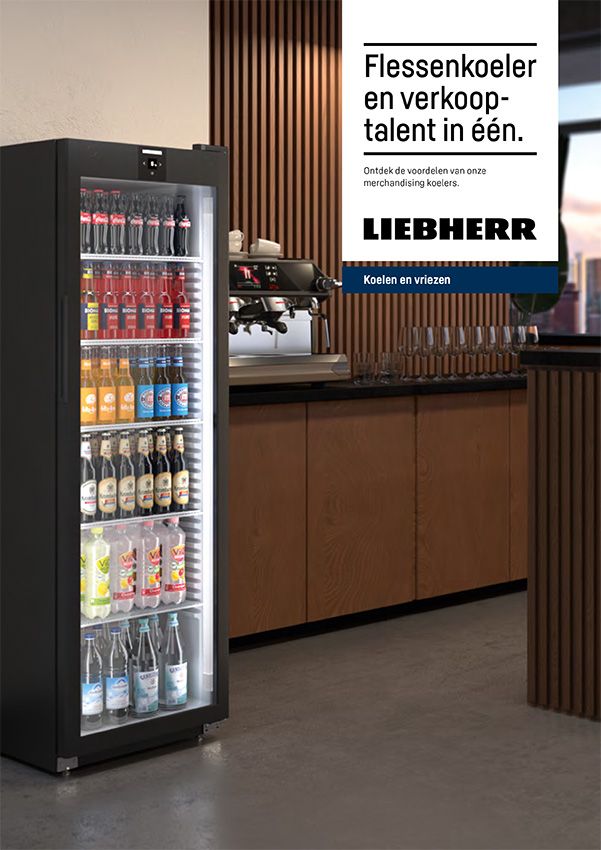 Professionele Flyer merchandising flessenkoelers 2023 Liebherr